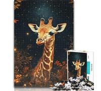1000 Pieces for Teenagers Baby Giraffe 1000 Piece Jigsaw Puzzles for Teenagers,Educational Games Home Decoration Artists Collection, Fine Art 50x75cm