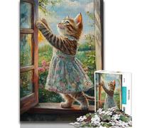 1000 Pieces for Teenagers Ballet Cat Puzzles for Adults 1000 Pieces,Family Entertainment Toys Is Ideal As A Gift for The Whole Family (50x75cm)