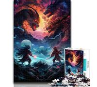 1000 Pieces for Teenagers Battle between Ninjas Adult Jigsaw Puzzles 1000,for Educational Game Challenge Toy Artists Collection, Fine Art 50x75cm