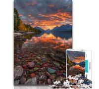 1000 Pieces for Teenagers Beautiful Mountain River Jigsaw Puzzles for Teenagers 1000 Piece,Educational Games Home Decoration Artists Collection, Fine Art 75x50cm