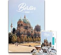 1000 Pieces for Teenagers Berlin Adult Jigsaws 1000 Pieces Difficult,Toys Educational Games Stress Relieving Artists Collection, Fine Art 75x50cm