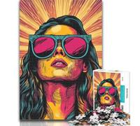 1000 Pieces for Teenagers Bitcoin Girl Jigsaw Puzzles for Teenagers,Toys Educational Games Stress Relieving Unique Home Decor And Gifts 26x38cm
