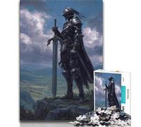 1000 Pieces for Teenagers Black Knight Jigsaws 1000 Pieces for Teenagers,Decompressing Intellectual Educational Toy Great Gifts And Toys (38x26cm)