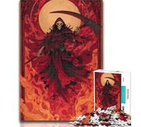 1000 Pieces for Teenagers Blood Moon Reaper Jigsaw Puzzles for Teenagers 1000,Family Entertainment Toys Is Ideal As A Gift for The Whole Family 50x75cm