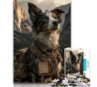 1000 Pieces for Teenagers Border Collie 1000 Piece Jigsaw Puzzles for Adults,Diy Modern Wall Art Unique Gift Home Decor (26x38cm)
