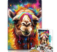 1000 Pieces for Teenagers Camel Puzzles 1000 Pieces for Adults,for Is Ideal As A Gift for The Whole Family for And 14 Years Old 26x38cm