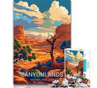 1000 Pieces for Teenagers Canyonlands National Park Jigsaw Puzzles for Adults 1000 Pieces,Family Game Stress Reliever Difficult Challenge Great Gifts And Toys 75x50cm