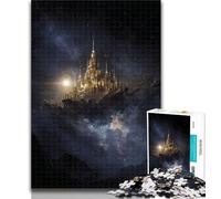 1000 Pieces for Teenagers Castle in The Clouds 1000 Piece Jigsaw Puzzles for Teenagers,Relax Games Is Ideal As A Gift for The Whole Family 50x75cm