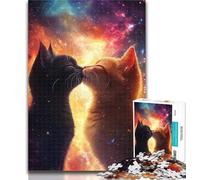 1000 Pieces for Teenagers Cat Couple Jigsaw Puzzles for Teenagers 1000,Toys Educational Games Stress Relieving Great Gifts And Toys 26x38cm