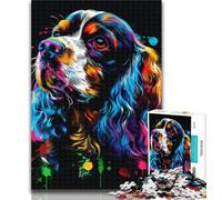 1000 Pieces for Teenagers Cocker Spaniel Adult Jigsaws 1000 Pieces Difficult,Toys Educational Games Stress Relieving Artists Collection, Fine Art 75x50cm