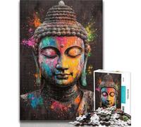 1000 Pieces for Teenagers Color Buddha Oil Painting 1000 Pieces Jigsaw Puzzle For Adults Teens,Toy Intellectual Game Artists Collection, Fine Art 26x38cm