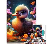1000 Pieces for Teenagers Colorful Art Duck Puzzles 1000 Pieces for Adults,for Is Ideal As A Gift for The Whole Family for And 14 Years Old 75x50cm