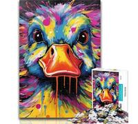 1000 Pieces for Teenagers Colorful Art Ducks Jigsaws Puzzles 1000 Pieces for Adults Gifts,Present & Gift for Lovers Or Friends 50x75cm