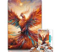 1000 Pieces for Teenagers Colorful Art Phoenix Puzzles 1000 Pieces for Adults,for Is Ideal As A Gift for The Whole Family for And 14 Years Old 26x38cm