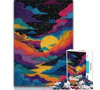 1000 Pieces for Teenagers Colorful Clouds Adult Jigsaws 1000 Pieces Difficult,Toys Educational Games Stress Relieving Unique Home Decor And Gifts 50x75cm