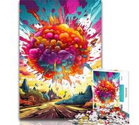 1000 Pieces for Teenagers Colorful Explosion Puzzles 1000 Pieces for Adults,for Is Ideal As A Gift for The Whole Family for And 14 Years Old 26x38cm
