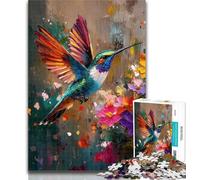 1000 Pieces for Teenagers Colorful Hummingbird 1000 Pieces Jigsaw Puzzle For Adults Teens,Toy Intellectual Game Artists Collection, Fine Art 50x75cm