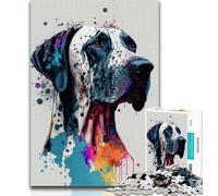 1000 Pieces for Teenagers Colourful Beagle Jigsaw Puzzles 1000 Pieces for Adults Teens,Relax Games Is Ideal As A Gift for The Whole Family 26x38cm