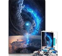 1000 Pieces for Teenagers Colourful Fantasy Cosmic Black Hole Jigsaw Puzzles for Teenagers 1000 Pieces,Challenging Difficult with Fully Interlocking Randomly Shaped Pieces 50x75cm