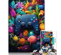 1000 Pieces for Teenagers Colourful Gamepad Jigsaw Puzzles for Teenagers 1000 Pieces,Challenging Difficult with Fully Interlocking Randomly Shaped Pieces 26x38cm