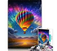 1000 Pieces for Teenagers Colourful Hot Air Balloons Puzzles for Adults 1000 Pieces,Fun Activity for Home, Rainy Days Toys, Birthday Gifts 26x38cm