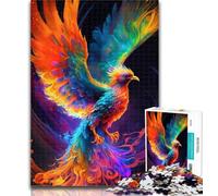 1000 Pieces for Teenagers Colourful Phoenix Art 1000 Pieces Jigsaw Puzzles For Teens And Adults,with Fully Interlocking Randomly Shaped Pieces for And 14 Years Old 50x75cm
