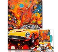 1000 Pieces for Teenagers Cool Colourful Sports Cars 1000 Piece Jigsaw Puzzle for Adults Teens,Educational Games Home Decoration Artists Collection, Fine Art 50x75cm