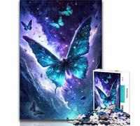 1000 Pieces for Teenagers Cosmic Galaxy Butterfly 1000 Pieces Jigsaw Puzzle for Adults& Teens,Educational Toys Is Ideal As A Gift for The Whole Family 26x38cm