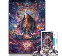 1000 Pieces for Teenagers Cosmic Girl 1000 Piece Jigsaw Puzzle for Adults Teens,Educational Games Home Decoration Artists Collection, Fine Art 50x75cm