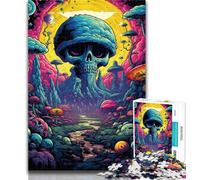 1000 Pieces for Teenagers Cosmic Skull 1000 Pieces Jigsaw Puzzle For Adults Teens,Toy Intellectual Game Artists Collection, Fine Art 26x38cm