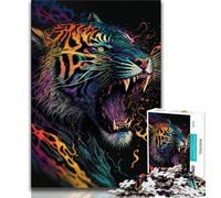 1000 Pieces for Teenagers Cosmos Tiger Jigsaw Puzzles for Adults 1000 Pieces,Family Game Birthday Gifts.Challenge High Difficulty 75x50cm