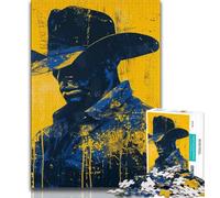 1000 Pieces for Teenagers Cowboy 1000 Pieces Jigsaw Puzzle For Adults Teens,Challenging Game for The Whole for Women, Gifts for Men (26x38cm)