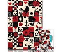 1000 Pieces for Teenagers Crow Skeleton Puzzles for Adults 1000 Pieces,Family Entertainment Toys Is Ideal As A Gift for The Whole Family 26x38cm