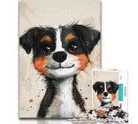 1000 Pieces for Teenagers Cute Husky 1000 Pieces Jigsaw Puzzle For Adults Teens,Challenging Game for The Whole for Women, Gifts for Men 50x75cm