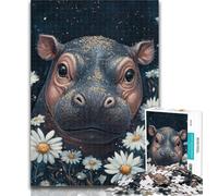 1000 Pieces for Teenagers Daisy And Hippo 1000 Piece Jigsaw Puzzles for Teenagers,Parent-child Interaction for Age 14 Years Up 26x38cm
