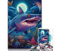 1000 Pieces for Teenagers Deep Jaws Jigsaws 1000 Pieces for Teenagers,Decompressing Intellectual Educational Toy Great Gifts And Toys (50x75cm)