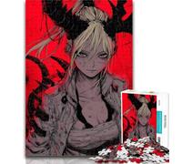 1000 Pieces for Teenagers Devil Girl Puzzles for Adults Teens 1000 Pieces,Stress Reliever Difficult Challenge Enhance Love between Couples 26x38cm