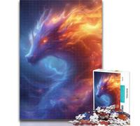 1000 Pieces for Teenagers Dragons in The Clouds Jigsaw Puzzles 1000 Pieces for Adults Teens,Family Game Stress Reliever Difficult Challenge Great Gifts And Toys 26x38cm