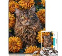 1000 Pieces for Teenagers Dreamy Maine Coon Jigsaw Puzzles for Teenagers,Fun Activity for Home, Rainy Days Toys, Birthday Gifts 75x50cm