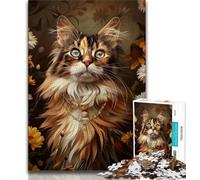 1000 Pieces for Teenagers Dreamy Maine Coon Puzzles for Adults 1000 Pieces,Fun Activity for Home, Rainy Days Toys, Birthday Gifts (50x75cm)