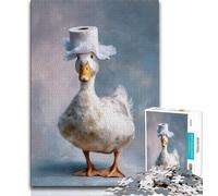 1000 Pieces for Teenagers Duck And Toilet Paper Jigsaws 1000 Pieces for Teenagers,Decompressing Intellectual Educational Toy Great Gifts And Toys (50x75cm)
