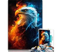 1000 Pieces for Teenagers Eagles of Ice And Fire Jigsaws Puzzles 1000 Pieces for Adults Gifts,Present & Gift for Lovers Or Friends 26x38cm