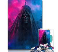 1000 Pieces for Teenagers Evil Skeleton 1000 Pieces Jigsaw Puzzles For Teens And Adults,Train Your Brain And Hands Birthday Present, Gifts 26x38cm