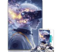 1000 Pieces for Teenagers Fantasy Astronaut Puzzles 1000 Pieces for Teenagers,Educational Game for Birthday, Chrismas for And 14 Years Old 26x38cm