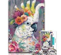 1000 Pieces for Teenagers Fantasy Budgie 1000 Piece Jigsaw Puzzles for Adults Gifts,Challenging Game Toys for Is Ideal As A Gift for The Whole Family 50x75cm