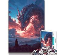 1000 Pieces for Teenagers Fantasy Chinese Dragon 1000 Piece Jigsaw Puzzles for Adults,Diy Modern Wall Art Unique Gift Home Decor 26x38cm