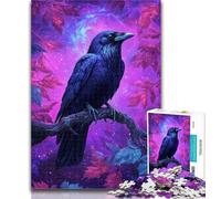 1000 Pieces for Teenagers Fantasy Crow 1000 Piece Jigsaw Puzzles for Adults,Educational Stress Relief Toy Great Gifts And Toys 26x38cm