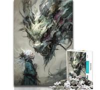 1000 Pieces for Teenagers Fantasy Dragon Jigsaw Puzzles 1000 Pieces for Adults Teens,Perfect for Game Nights, Colorful Toy for Home Gift 26x38cm