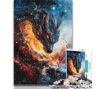 1000 Pieces for Teenagers Fantasy Dragon Jigsaw Puzzles for Adults,Challenging Game Toys for Is Ideal As A Gift for The Whole Family 26x38cm