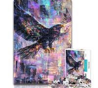 1000 Pieces for Teenagers Fantasy Eagle Jigsaw Puzzles for Teenagers,Toys Educational Games Stress Relieving Unique Home Decor And Gifts 50x75cm